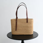 Loewe Anagram Small Square Basket Bag in Raffia - Leluxe Vintage Sdn. Bhd.