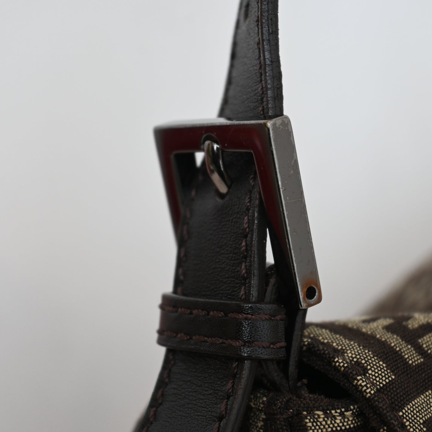 Fendi Zucchino Mamma Baguette Canvas