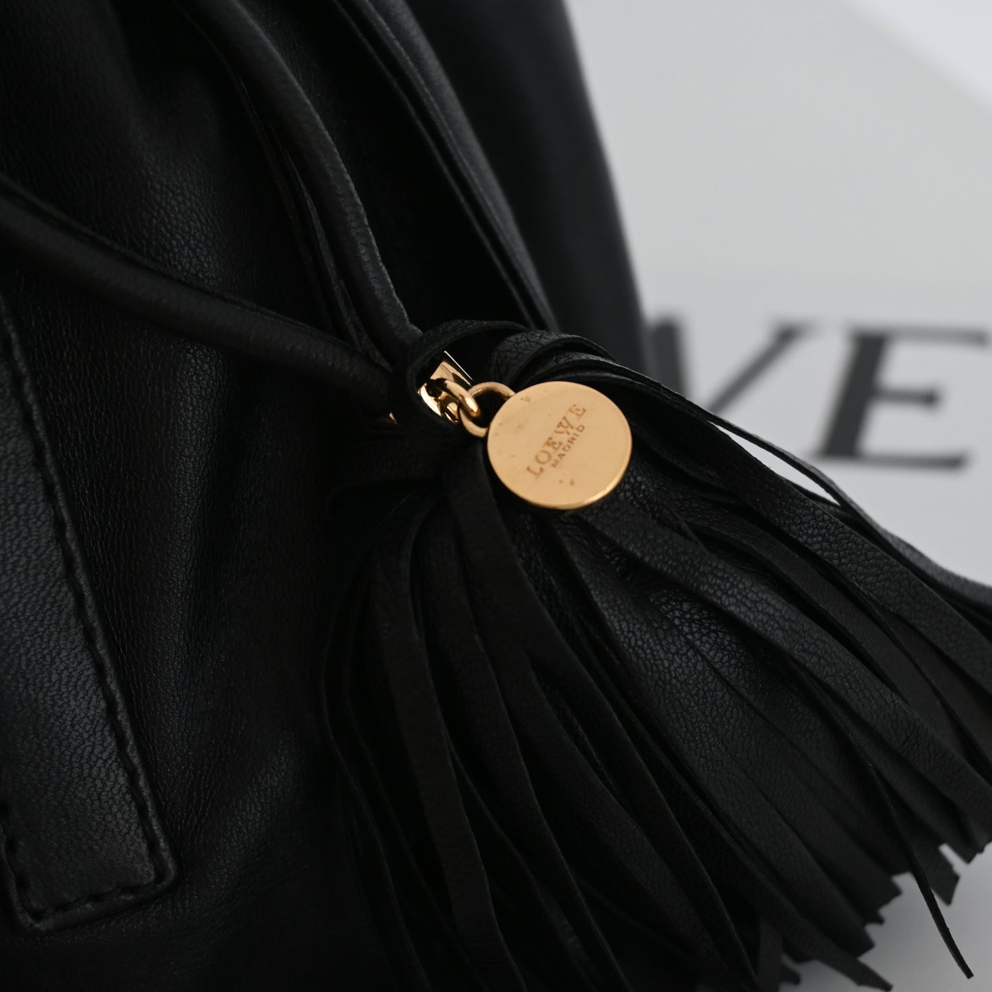 Loewe Flamenco Tassel Small Drawstring Bag