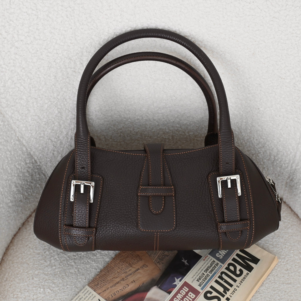 Loewe Senda Brown Leather Handbag