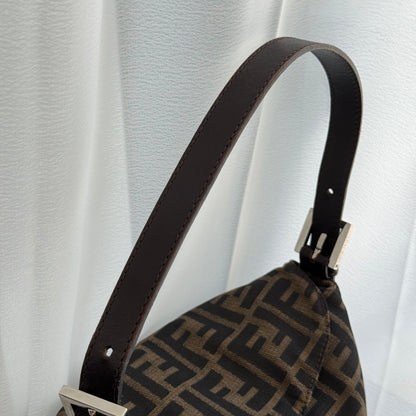 Fendi Zucca Shoulder Bag Double Flap