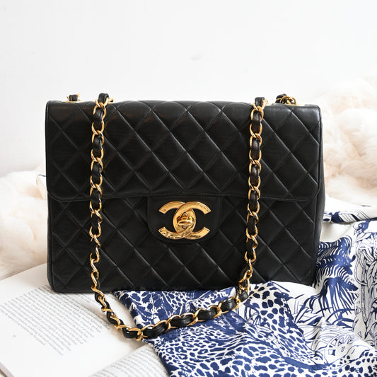 Chanel Matelassé Maxi XL Jumbo CC Flap Bag