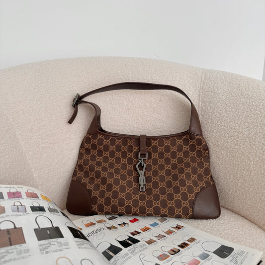 Gucci Jackie Hobo Monogram Brown