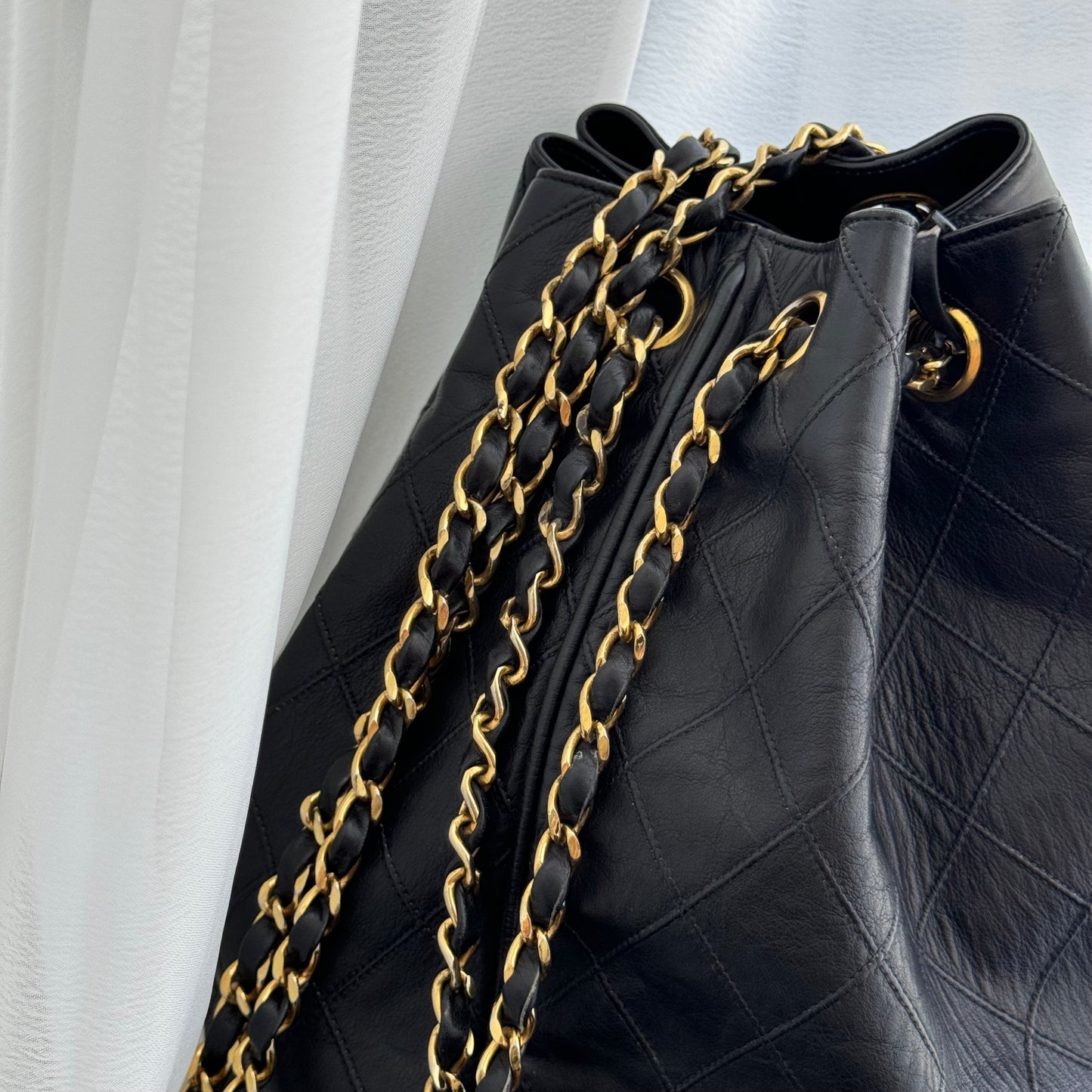 Chanel Bucket Bag Lambskin Vintage