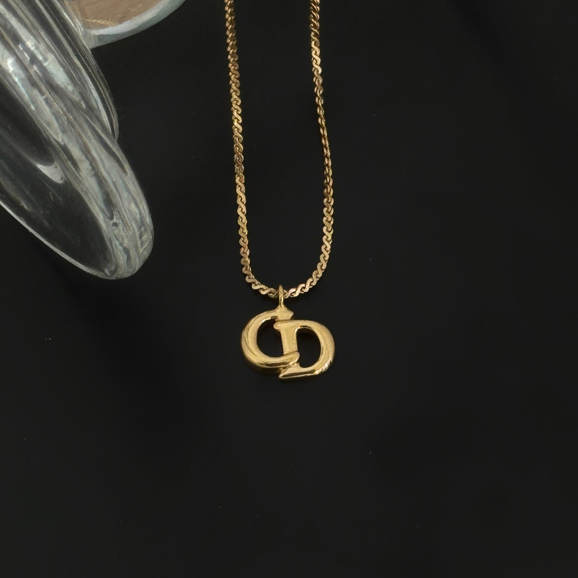Christian Dior CD necklace vintage - Leluxe Vintage Sdn. Bhd.