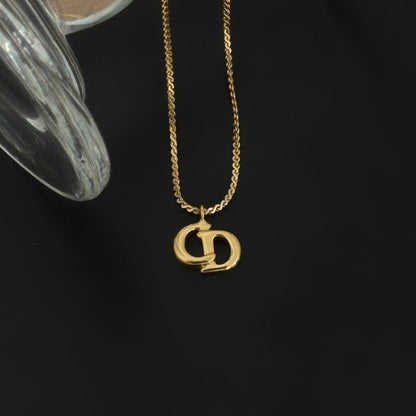 Christian Dior CD necklace vintage - Leluxe Vintage Sdn. Bhd.