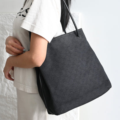 Gucci GG Black Canvas Tote