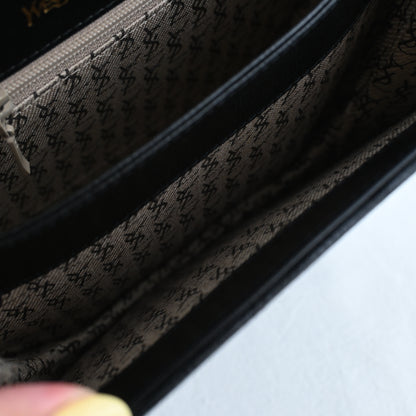 YSL Crossbody Lizard Embossed Leather