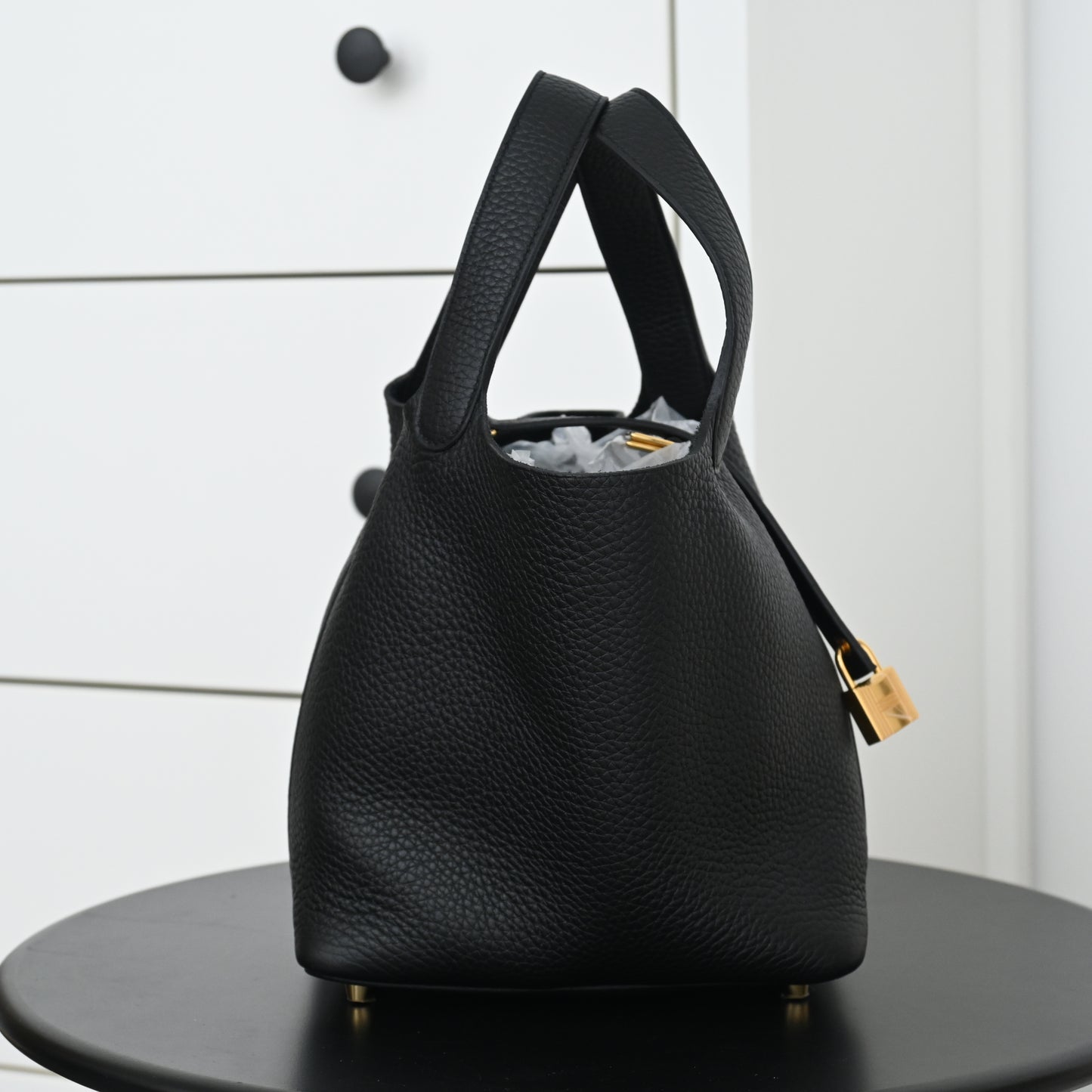 Hermes Picotin Lock 18 Noir GHW