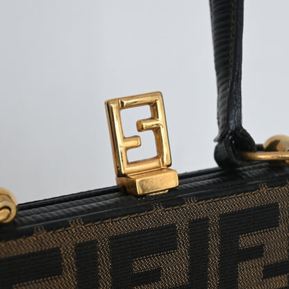 Fendi Zucca Monogram Top Handle Tote