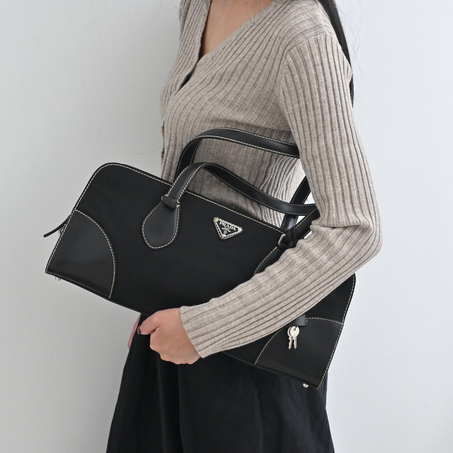 Prada Tessuto Nylon Shoulder Bag