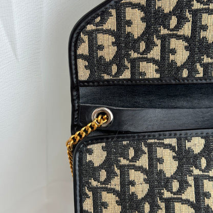 Dior Vintage Monogram Chain Shoulder Bag