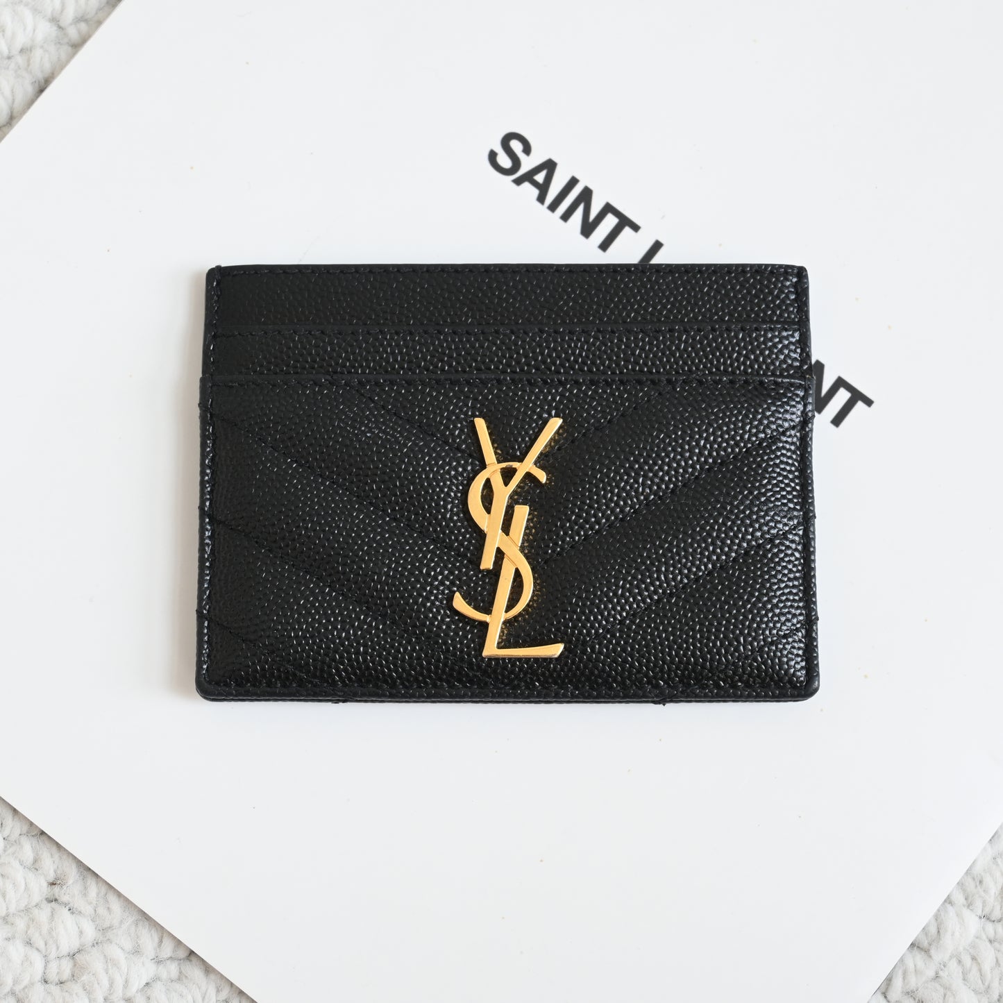 YSL Cassandre Matelasse Cardholder