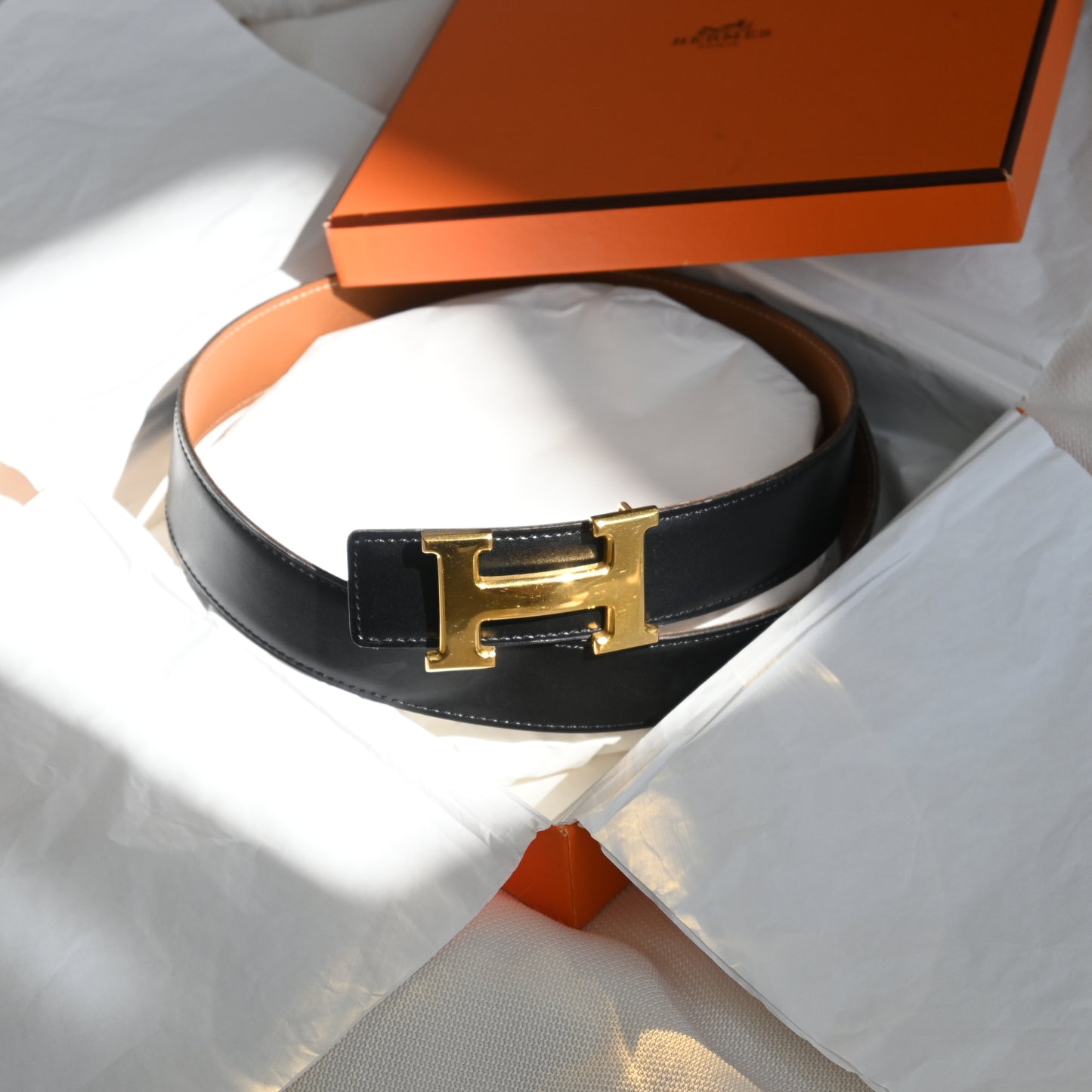 Vintage Hermès Reversible H Belt □A stamp: 1997