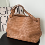 Bottega Veneta Intrecciato Shoulder Bag Brown - Leluxe Vintage Sdn. Bhd.