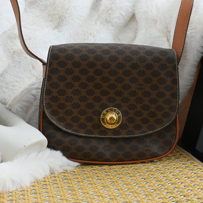 Celine Macadam Triomphe Monogram Star Globe Small Crossbody Bag