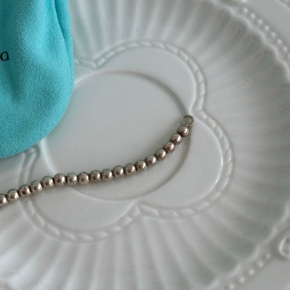 Return To Tiffany 925 Silver Bead Bracelet