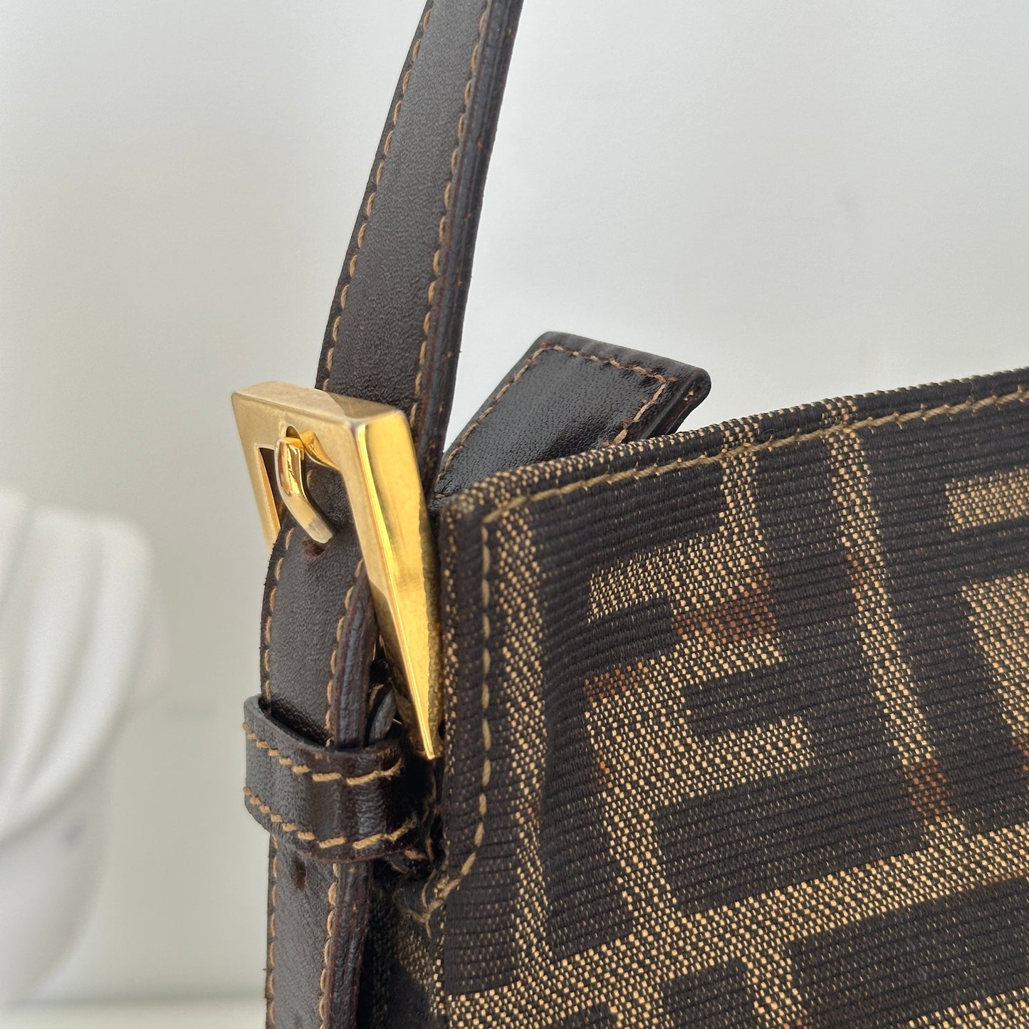 Fendi Zucca Monogram Shoulder Bag