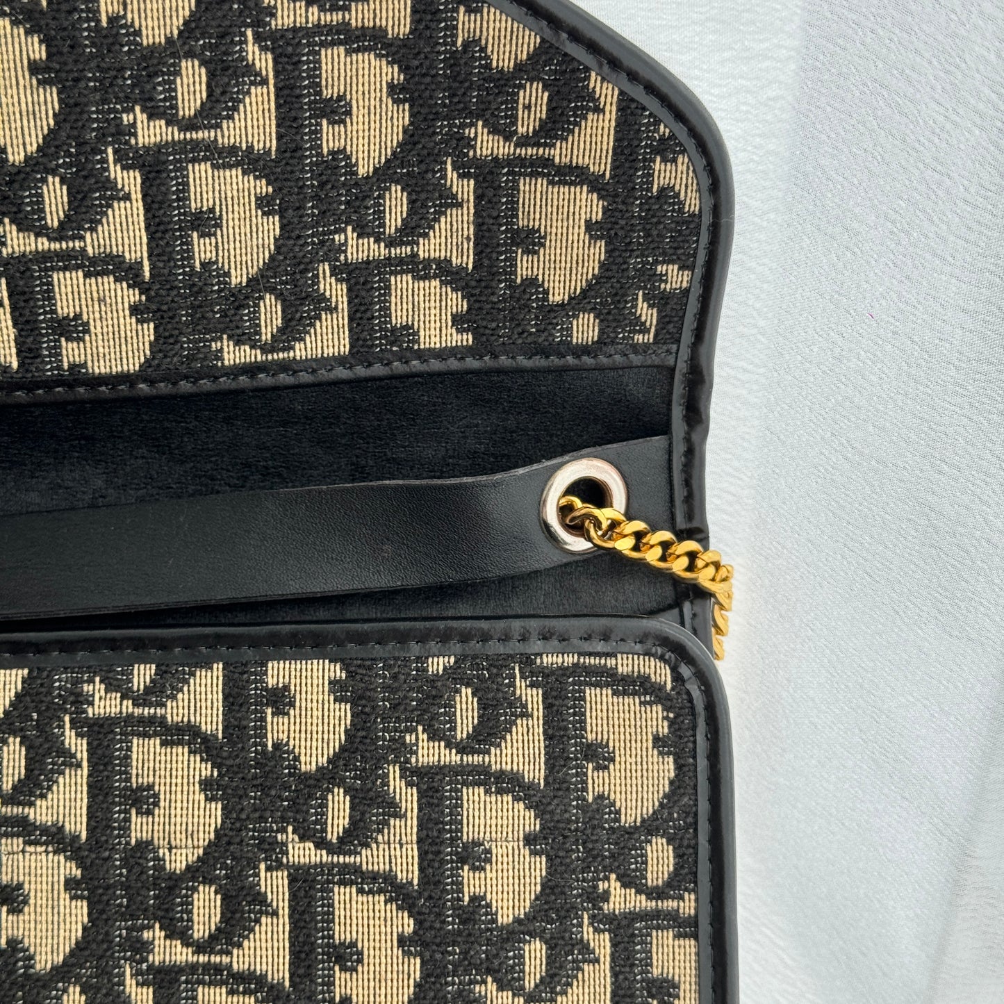 Dior Vintage Monogram Chain Shoulder Bag