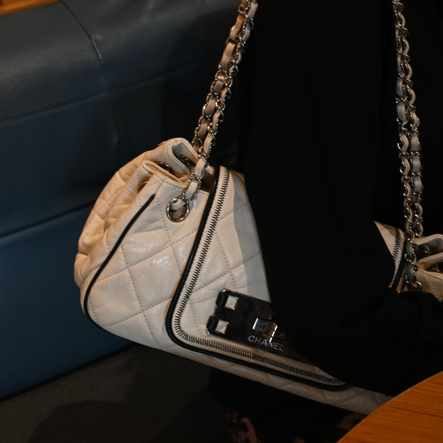 Chanel Matelasse Lambskin Chain Tote Bag 2.55 SHW