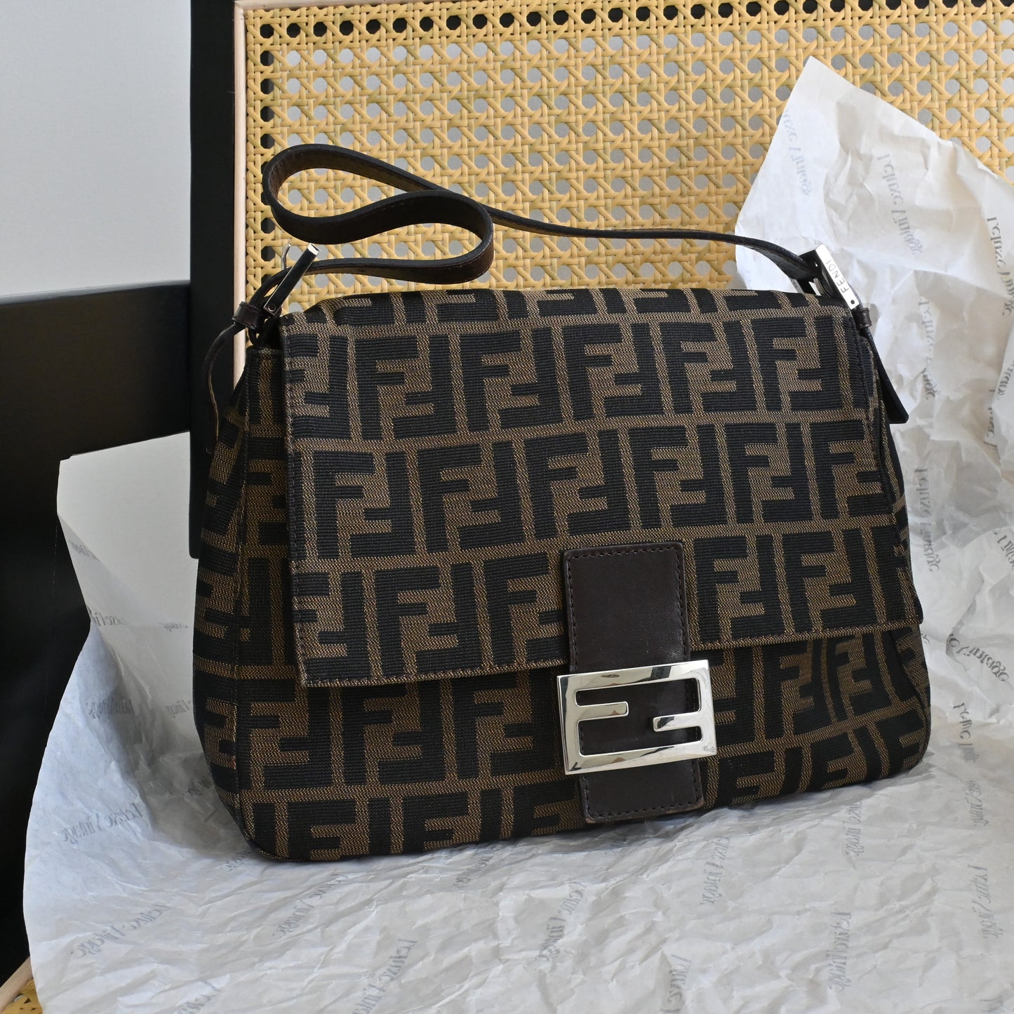 Fendi Zucca Mamma Baguette bag