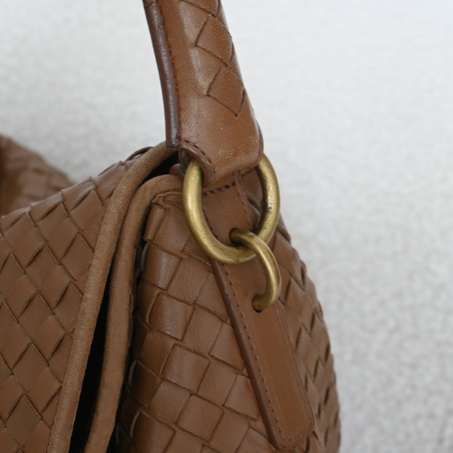 Bottega Veneta Intrecciato Hobo Double Flap Bag