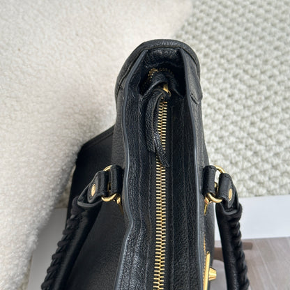 Balenciaga City Small Metallic Edge GHW