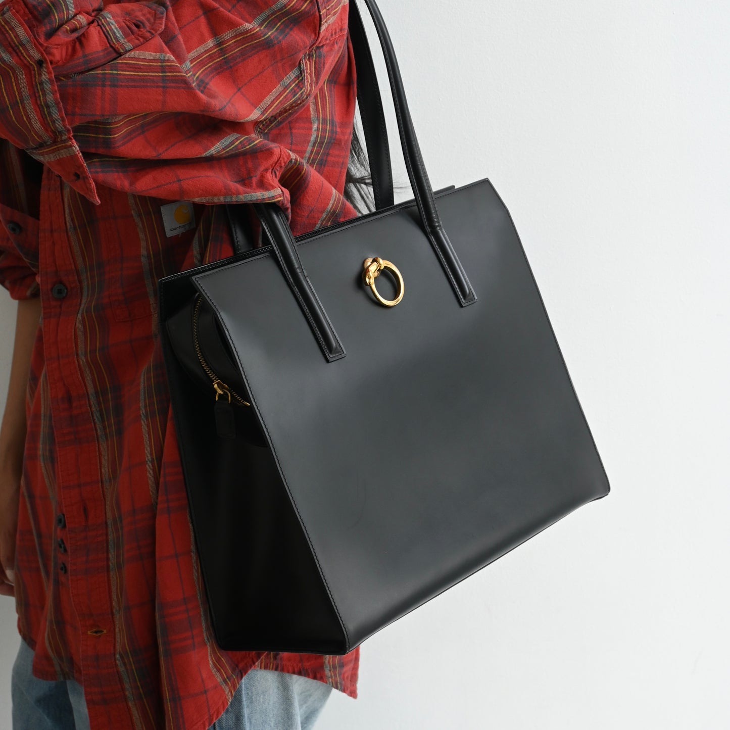 Cartier Panthère Vintage Box Leather Tote