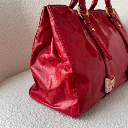 Miu Miu Vitello Shine Rosso