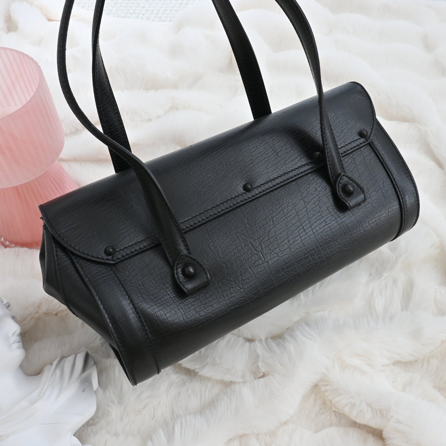 Gucci Black Bamboo Bullet Shoulder Bag