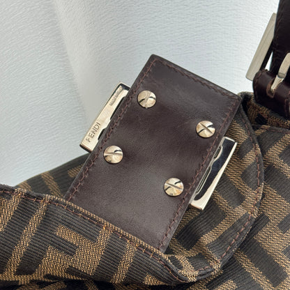 Fendi Zucca Shoulder Bag Double Flap