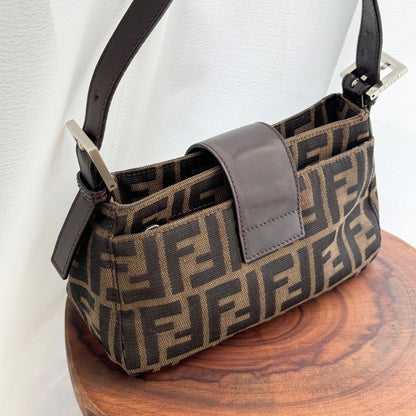 Fendi Mini Baguette in Zucca Monogram - Leluxe Vintage Sdn. Bhd.