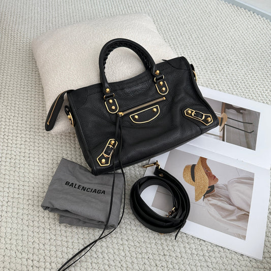 Balenciaga City Small Metallic Edge GHW - Leluxe Vintage Sdn. Bhd.