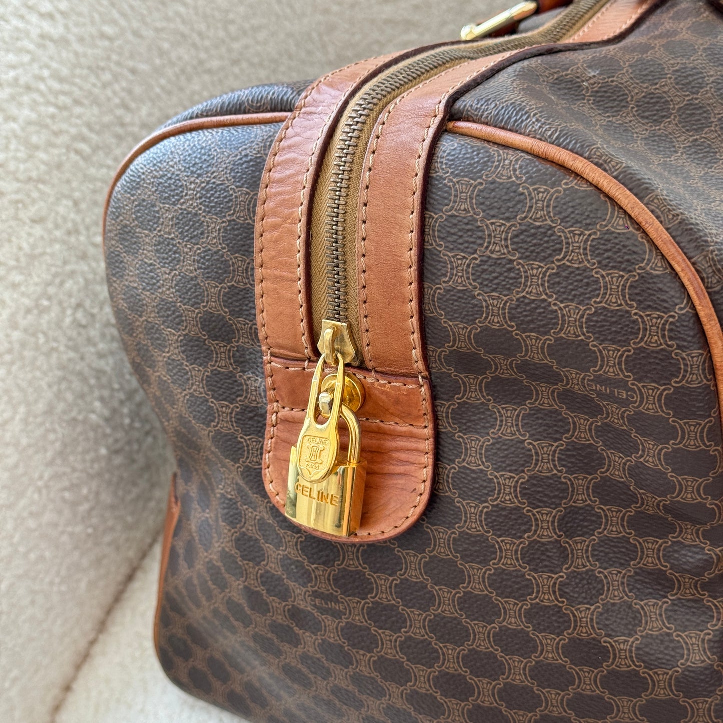 Celine Vintage Duffle Bag 45