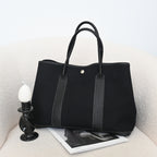 Hermès Garden Party 36 PM Toile Officier × Negonda Black SHW - T:2015 - Leluxe Vintage Sdn. Bhd.