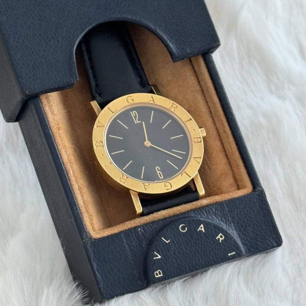 Bvlgari BB33 GL 18k Yellow Gold Men Watch - Leluxe Vintage Sdn. Bhd.