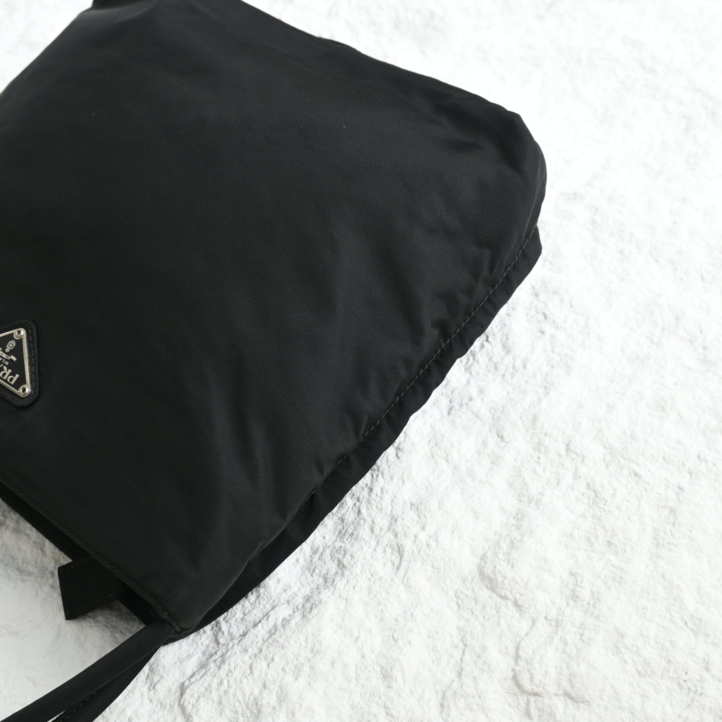 Prada Small Nylon Tote Black