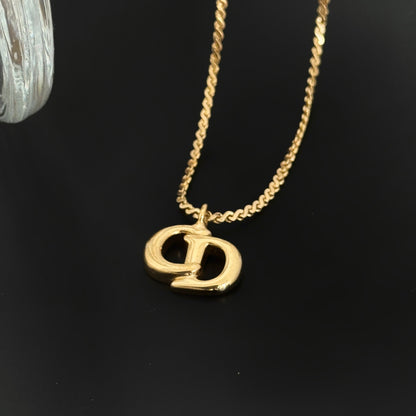 Christian Dior CD necklace vintage - Leluxe Vintage Sdn. Bhd.