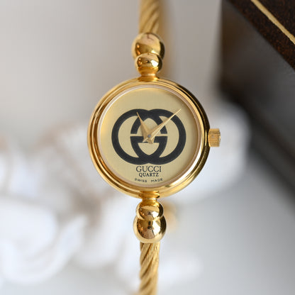 Gucci GG Gold Bangle Watch 2047L