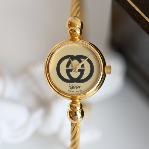 Gucci GG Gold Bangle Watch 2047L - Leluxe Vintage Sdn. Bhd.
