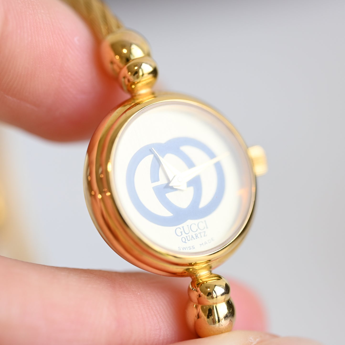 Gucci GG Gold Bangle Watch 2047L
