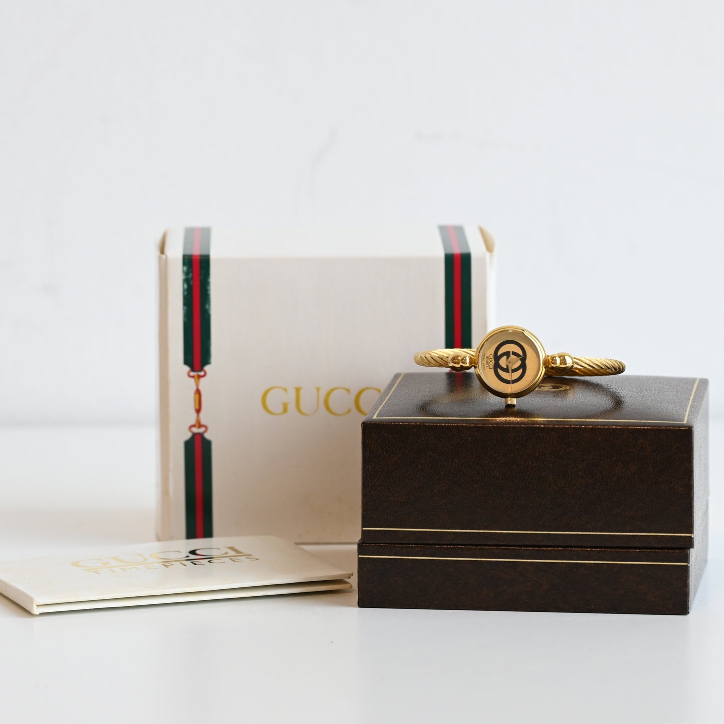 Gucci GG Gold Bangle Watch 2047L