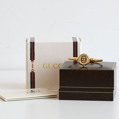 Gucci GG Gold Bangle Watch 2047L