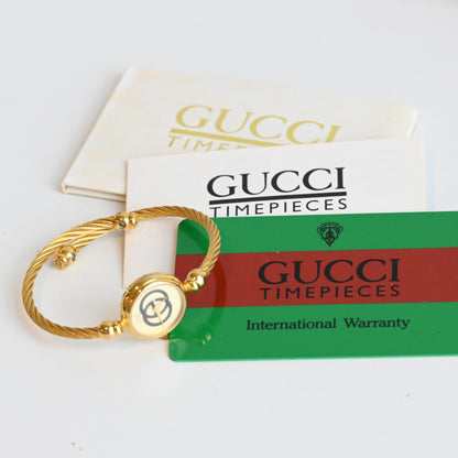 Gucci GG Gold Bangle Watch 2047L