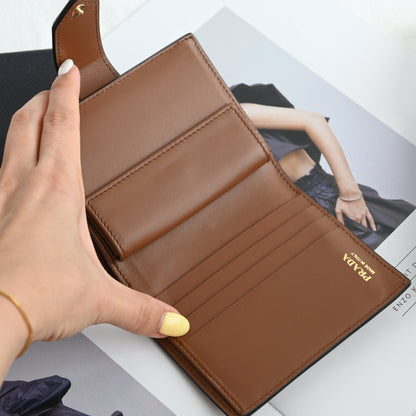 Prada 1MV204 Compact Wallet Leather