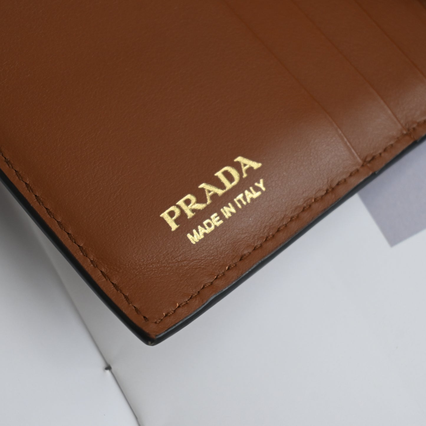 Prada 1MV204 Compact Wallet Leather