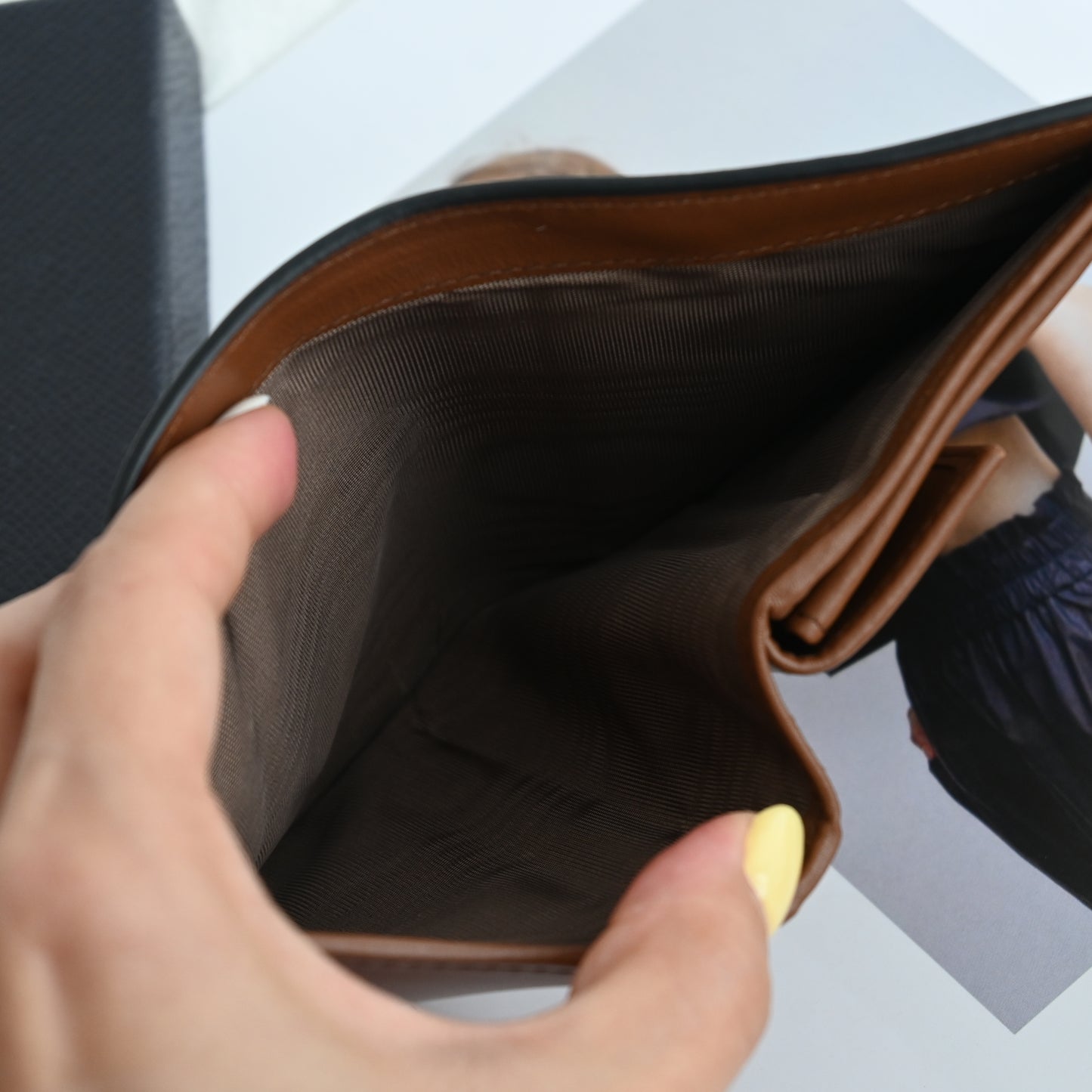 Prada 1MV204 Compact Wallet Leather