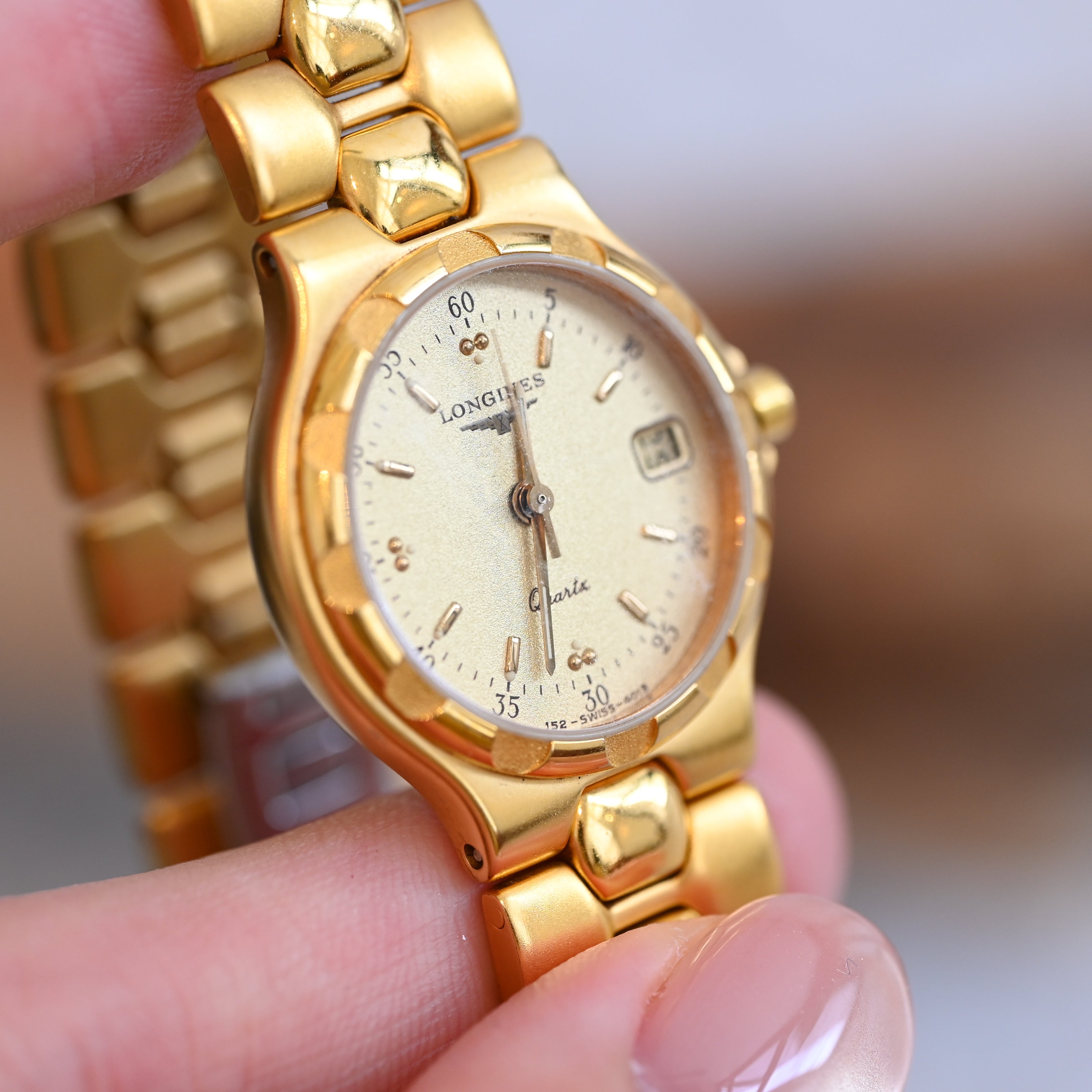 Longines Gold Conquest Watch ref. L 1.114.2 - Leluxe Vintage Sdn. Bhd.