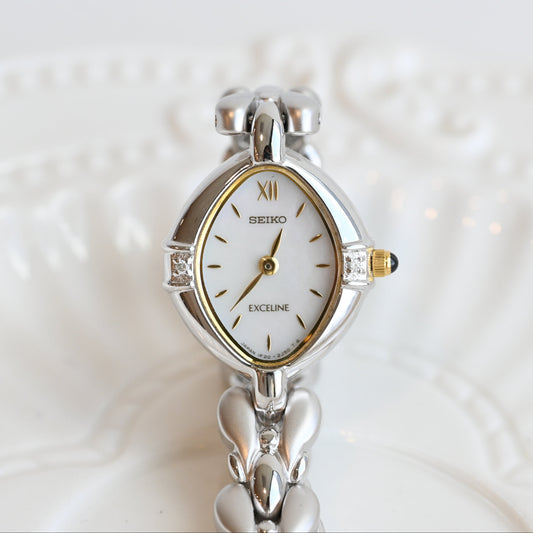 Seiko Exceline 1F20-6B60 MOP Dial