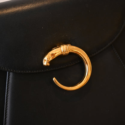 Cartier Panthere Black Leather Handbag